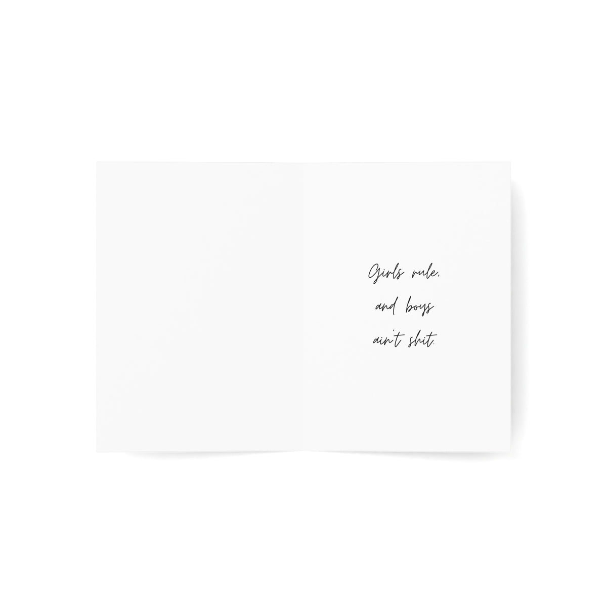 Greeting Card - 'Single / Taken / For the Girls' Lipstick Kiss Card (Pack of 1, 10, 30, 50)