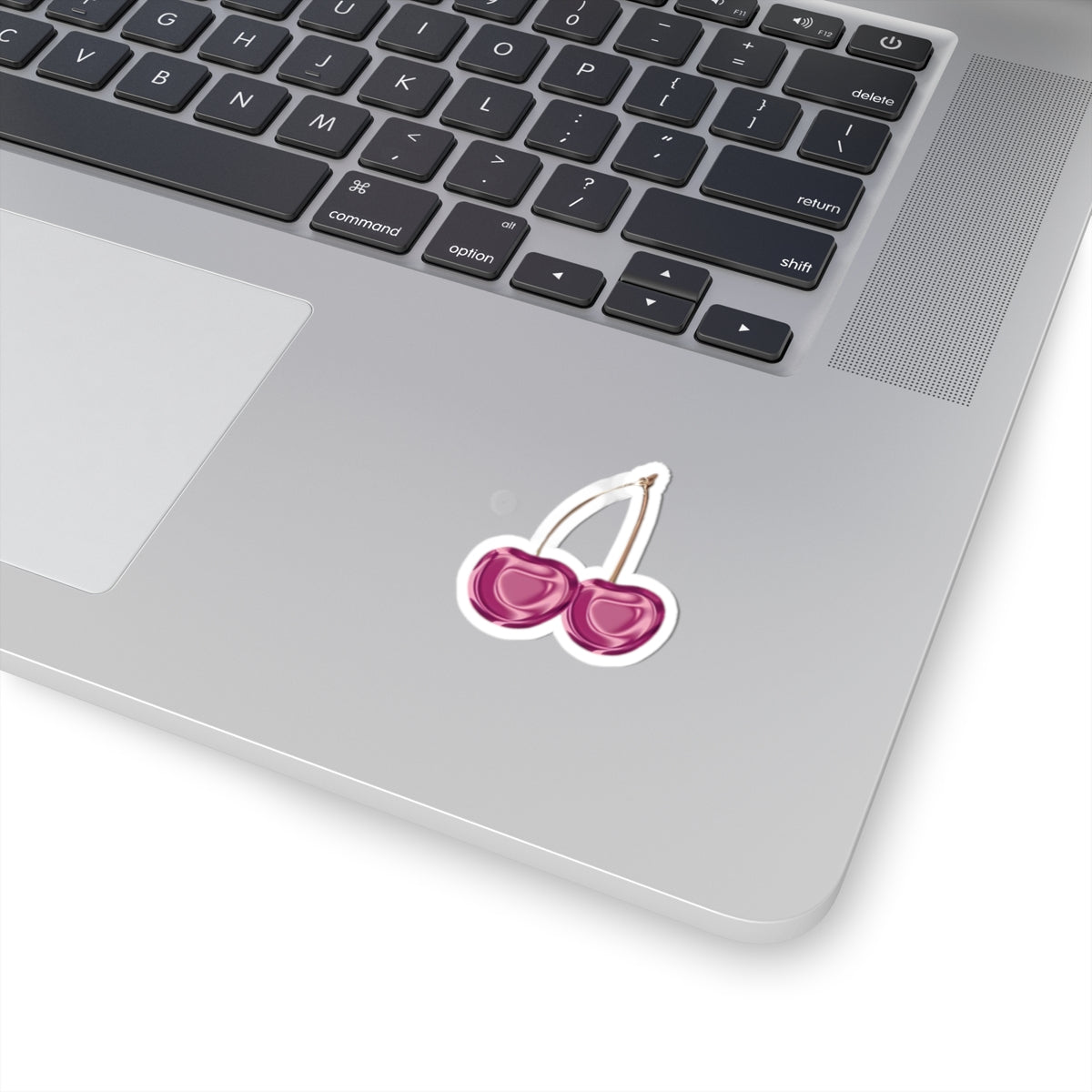 Y2K Pink Cherry Kiss-Cut Stickers | Glossy Fruit Decal