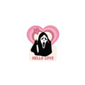 Hello Love Scream Mask sticker | Kiss-Cut Sticker