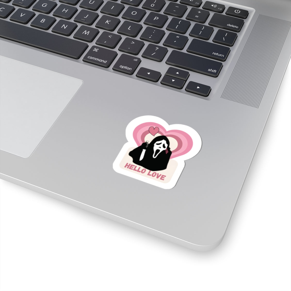 Hello Love Scream Mask sticker | Kiss-Cut Sticker