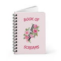 Book of Screams Spiral Journal | Ghost-Face Floral Dagger Notebook
