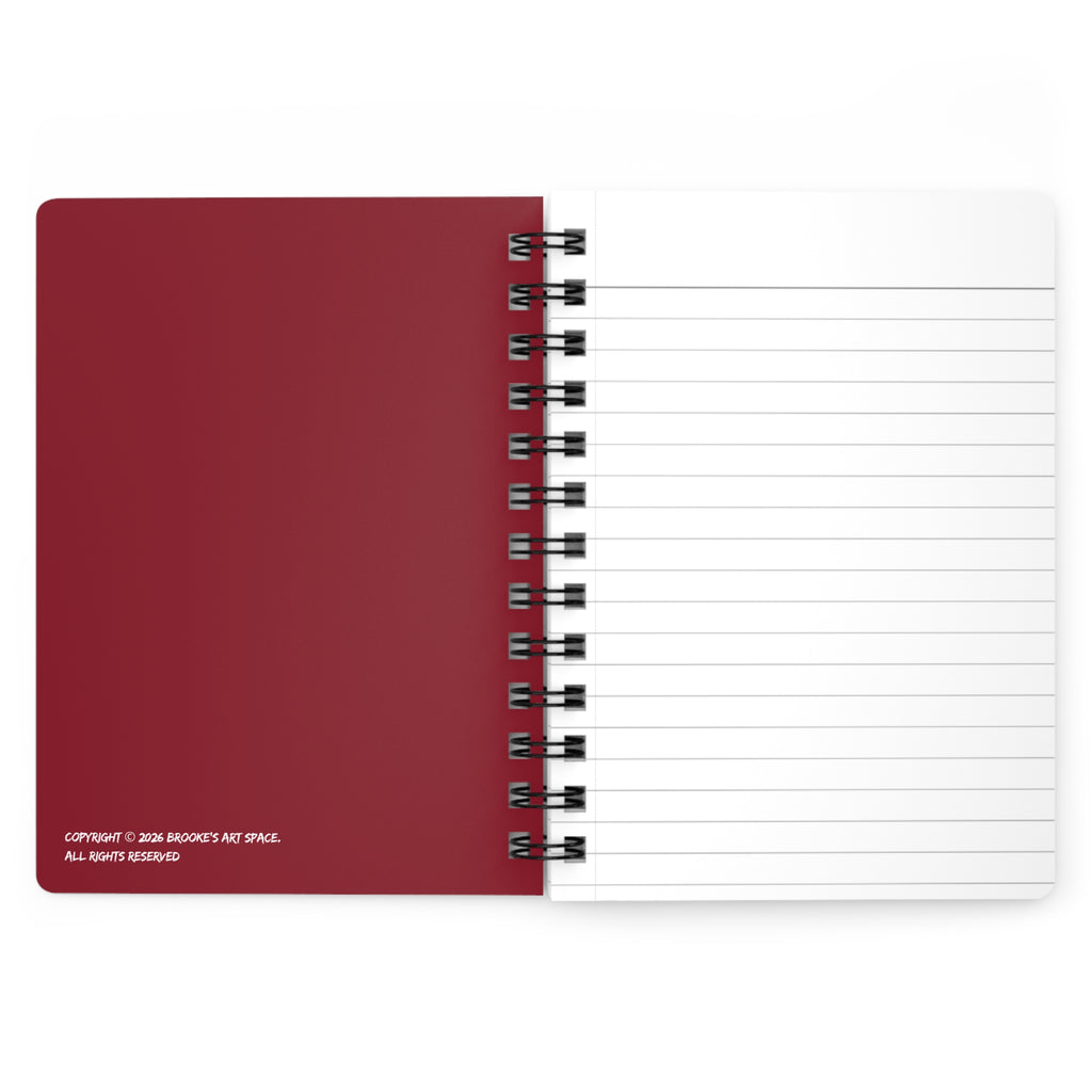 Book of Screams Spiral Journal | Ghost-Face Floral Dagger Notebook