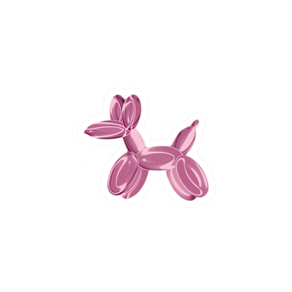 Y2K Pink Balloon Dog Sticker | Kiss-Cut Vinyl Sticker